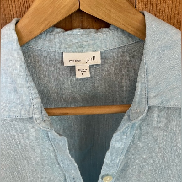 J. Jill Linen Button down Tunic - Picture 3 of 4
